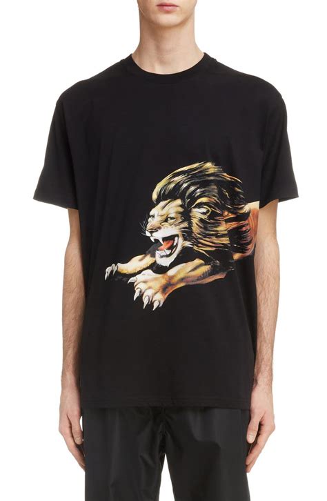 givenchy lion|Givenchy t shirts black and white.